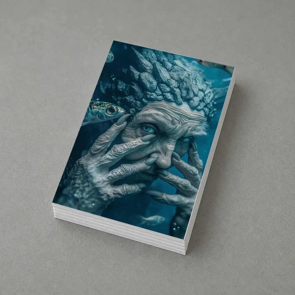 Ancient Stone Elder Underwater Surreal Fantasy – Postcards