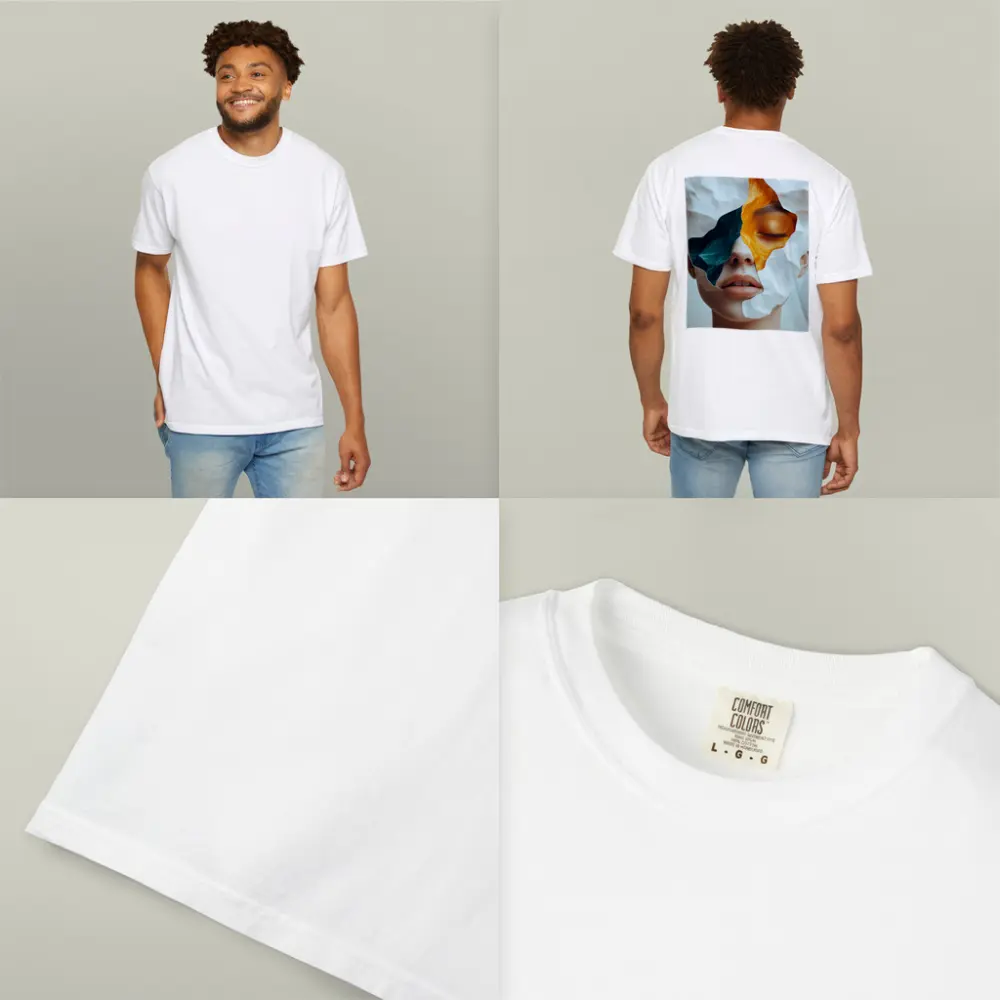 Surreal Female Face Collage Abstract Art – T-Shirts