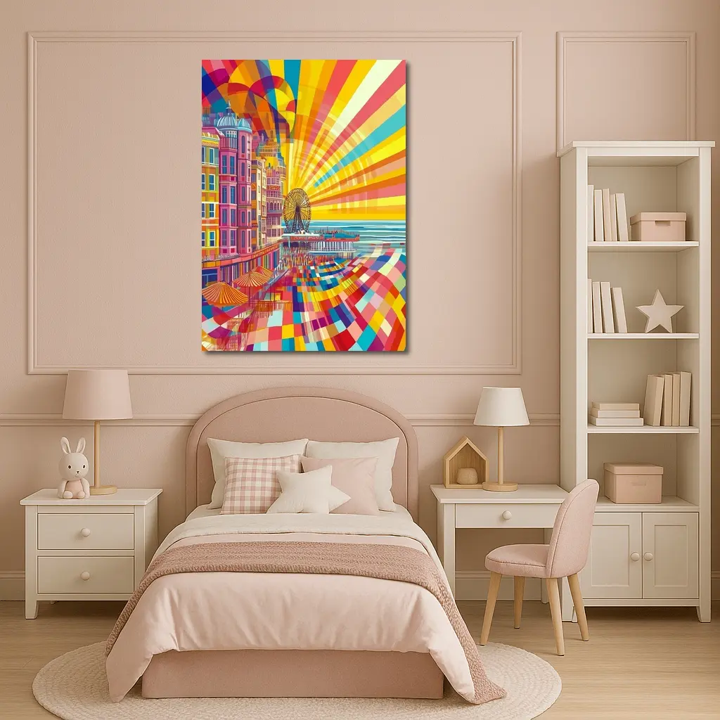 Brighton Pier Pop Art Colorful Seaside – Wall Art