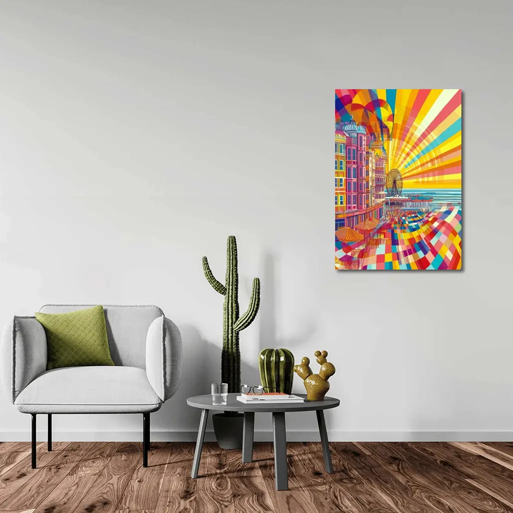 Brighton Pier Pop Art Colorful Seaside – Wall Art