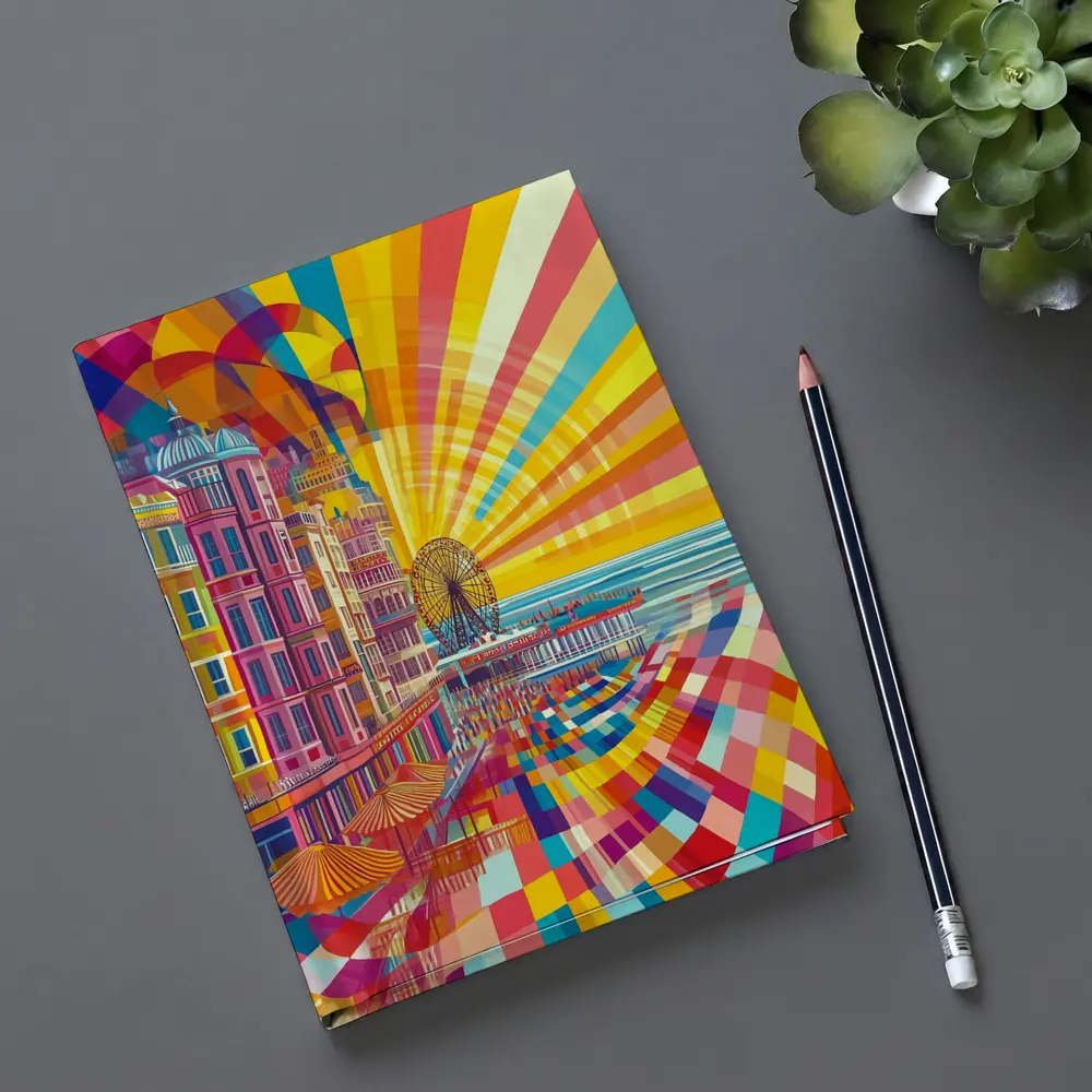 Brighton Pier Pop Art Colorful Seaside – Notebooks