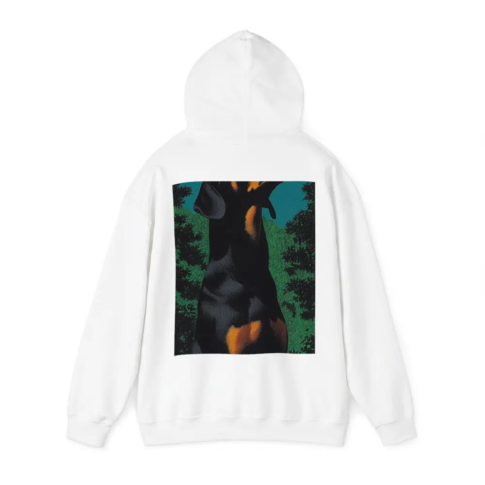 Doberman Pinscher Gazing at Night Sky – Hoodies