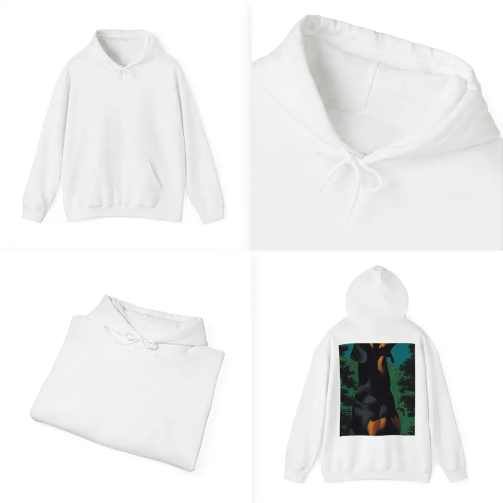 Doberman Pinscher Gazing at Night Sky – Hoodies