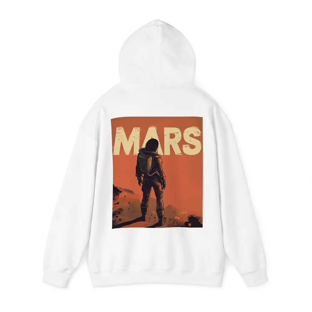 Astronaut Standing Alone On Mars Surface – Hoodies