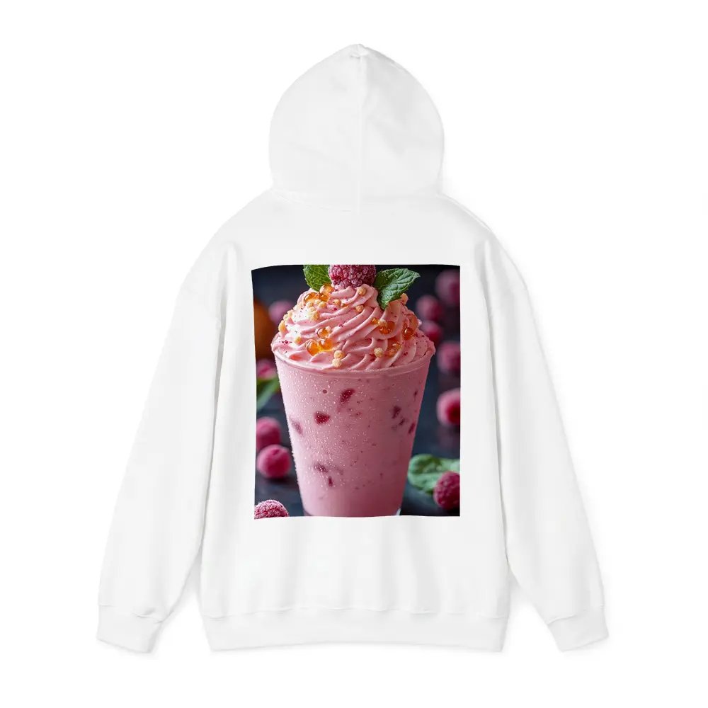 Raspberry Smoothie Cup With Whipped Cream – Hoodies