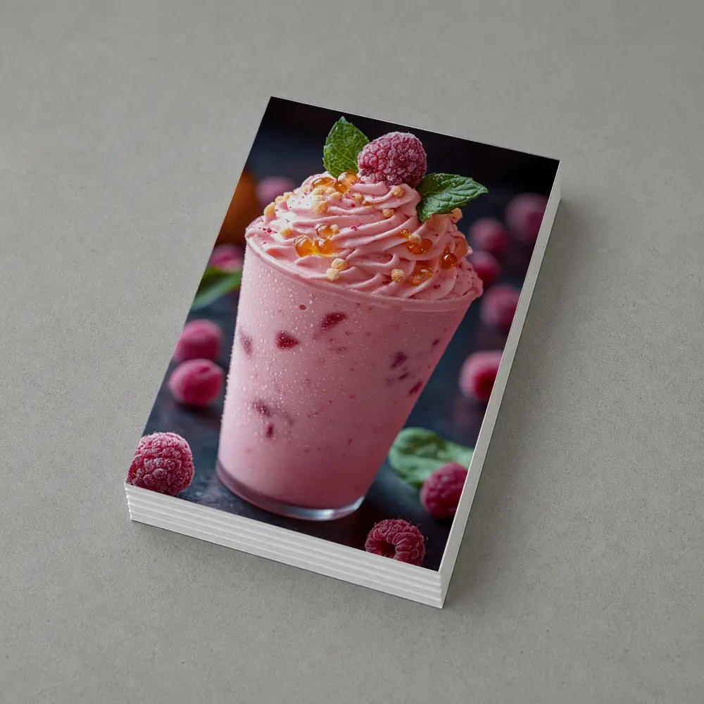 Raspberry Smoothie Cup With Whipped Cream – Postcards