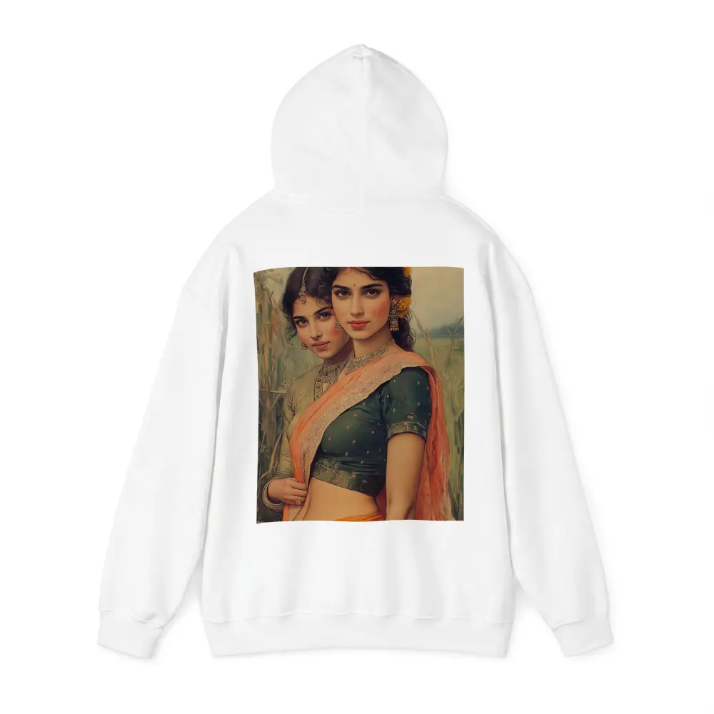 Indian Women in Sarees Field Painting – Hoodies