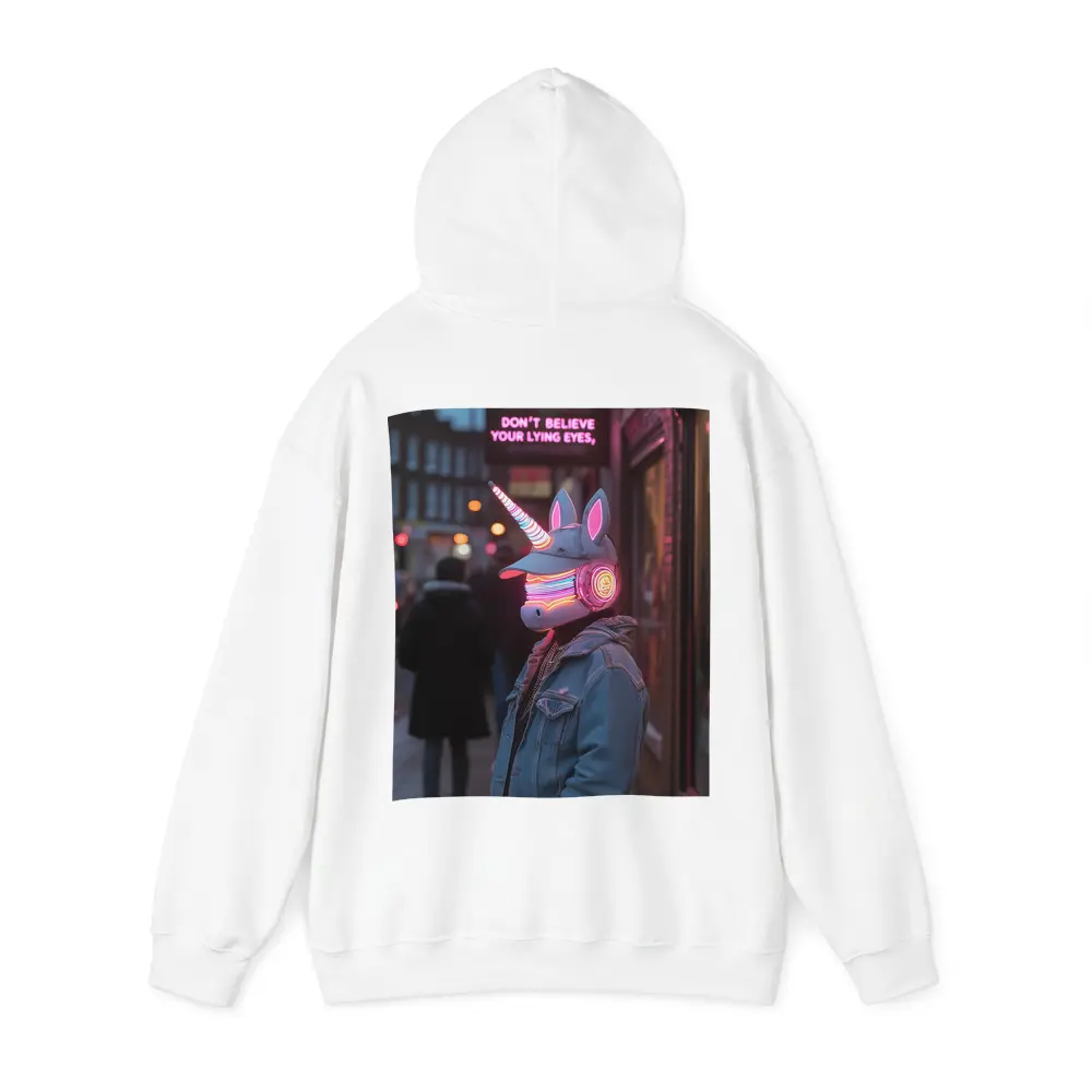 Neon Unicorn Street Art Urban Night – Hoodies