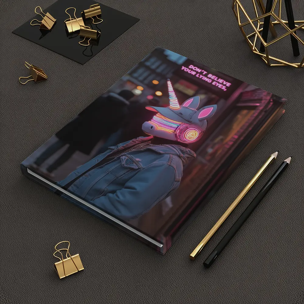 Neon Unicorn Street Art Urban Night – Notebooks