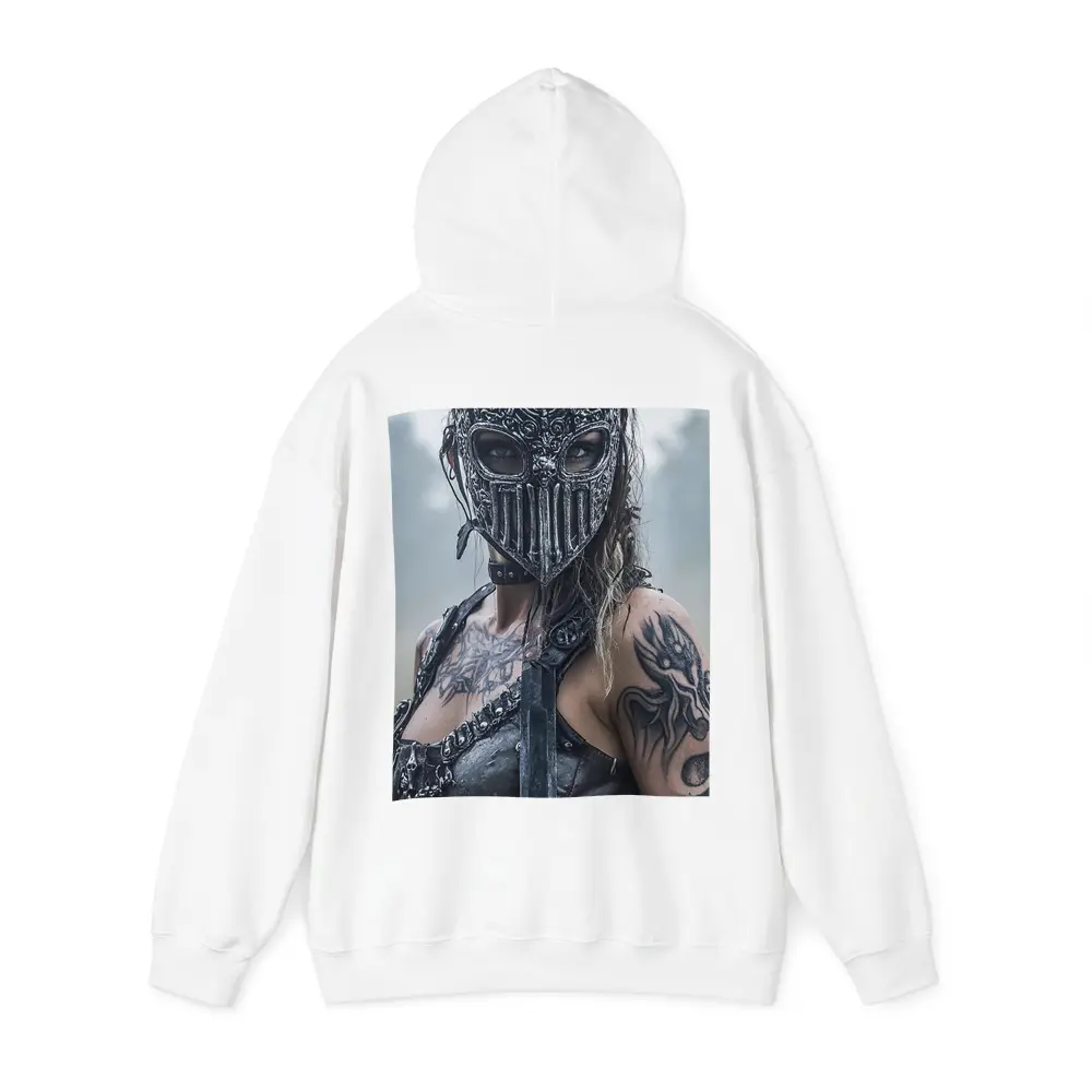 Armored Female Warrior Dark Misty Field – Hoodies