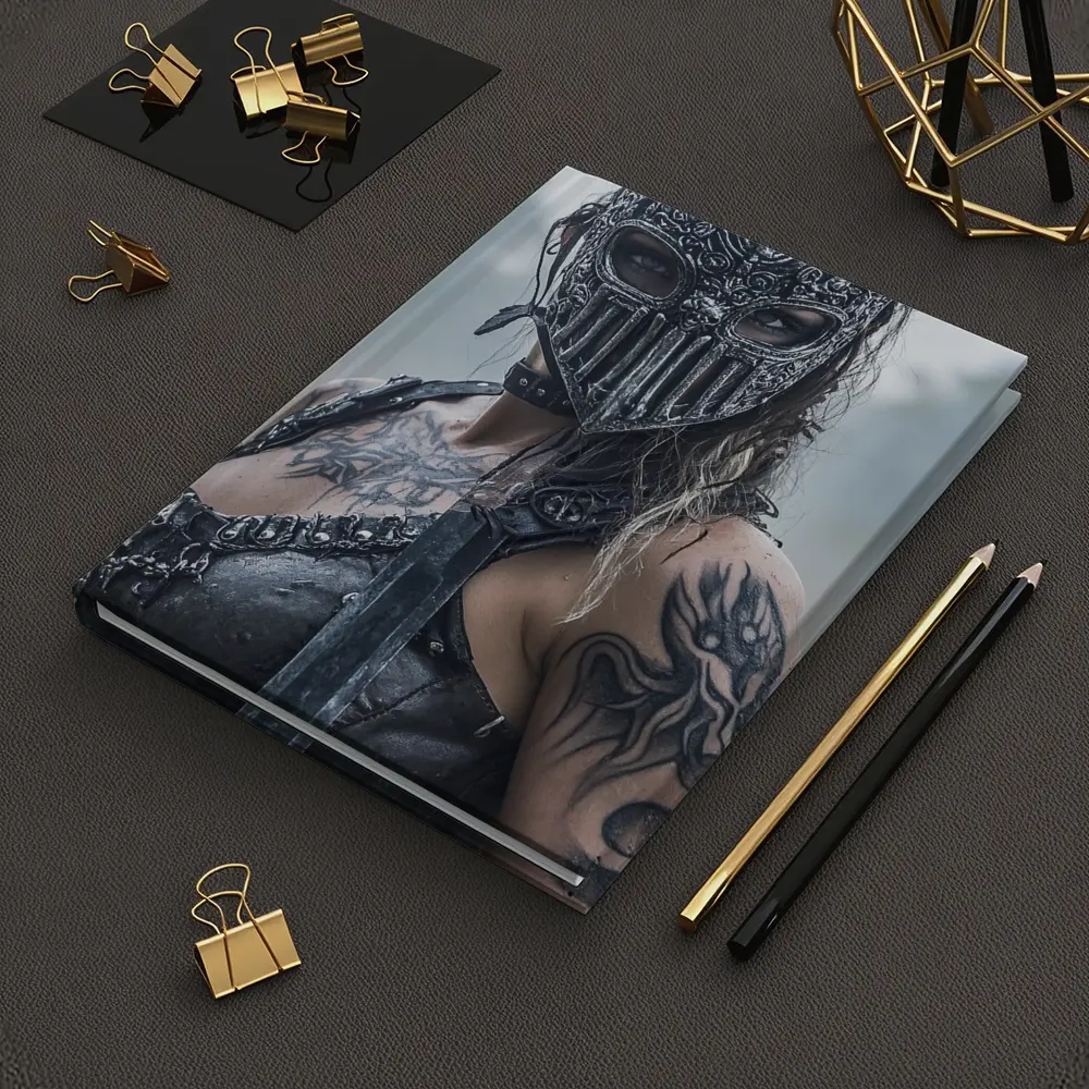 Armored Female Warrior Dark Misty Field – Notebooks