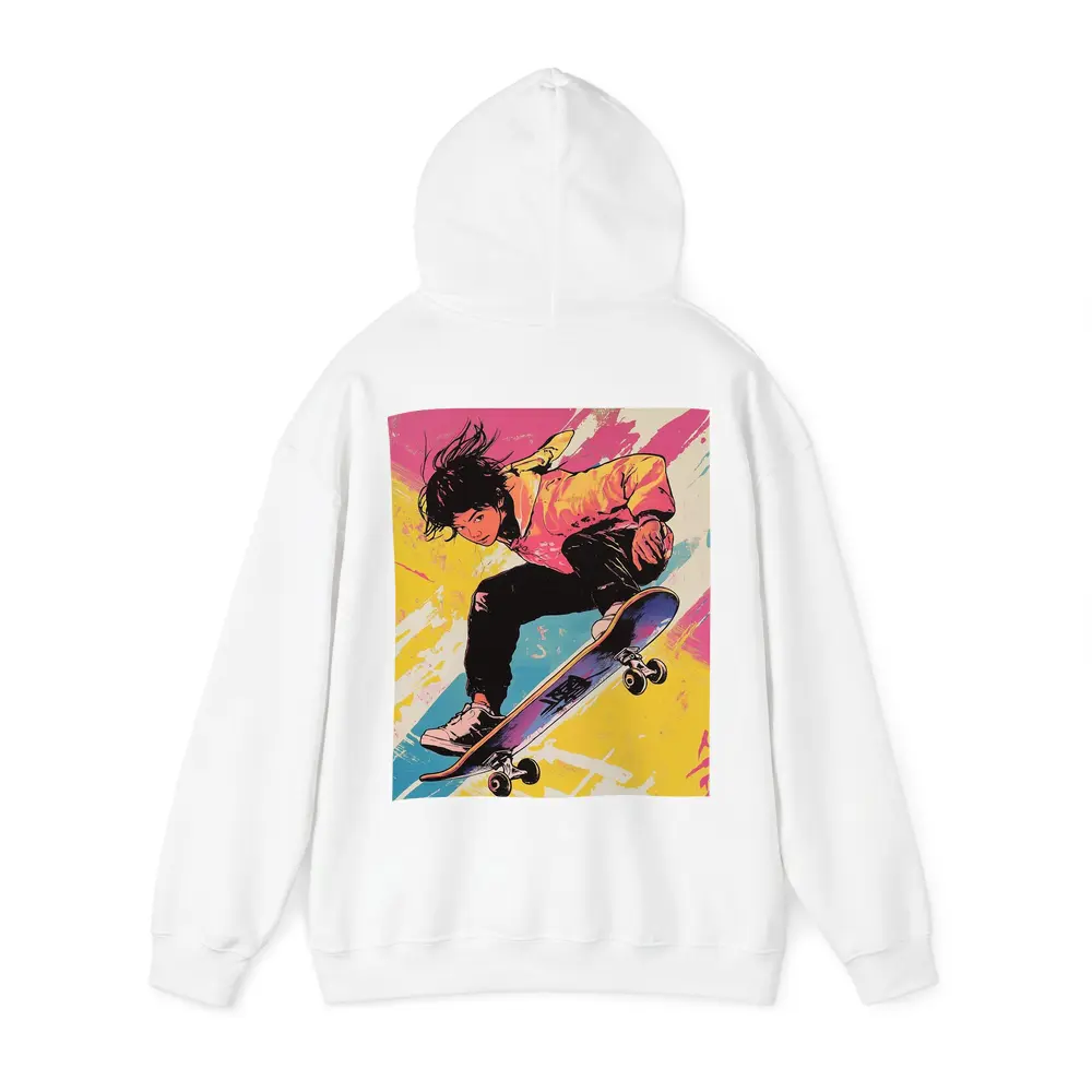 Anime Skater Girl Pop Art Bold Colors – Hoodies