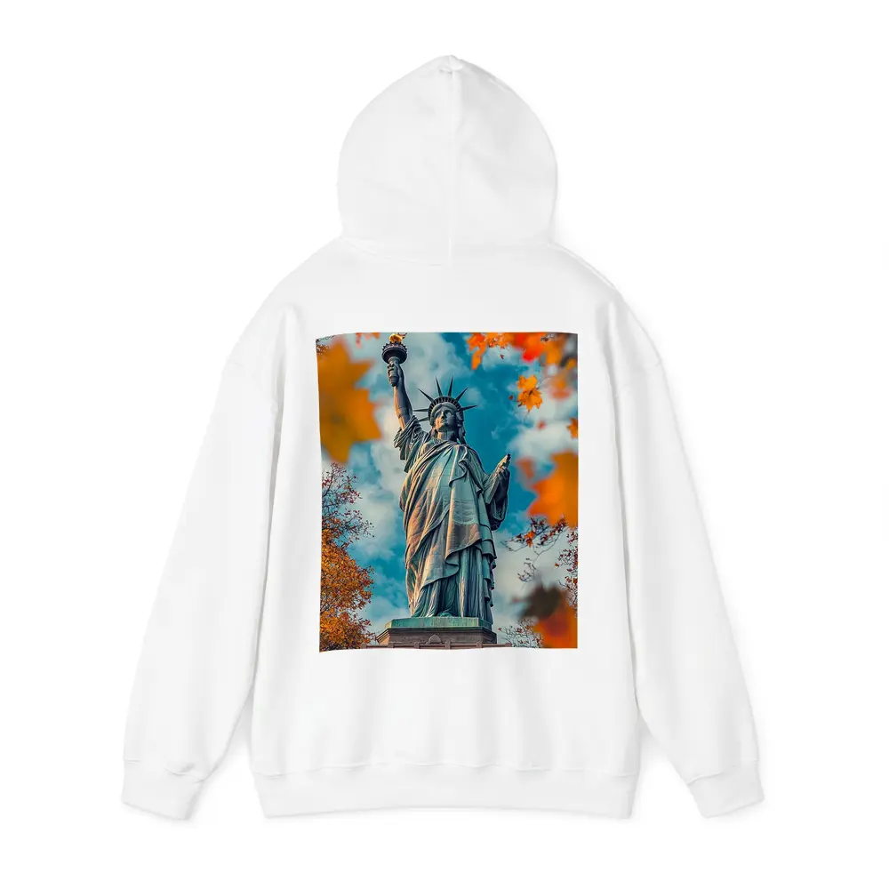 Statue of Liberty Autumn Foliage Sky – Hoodies