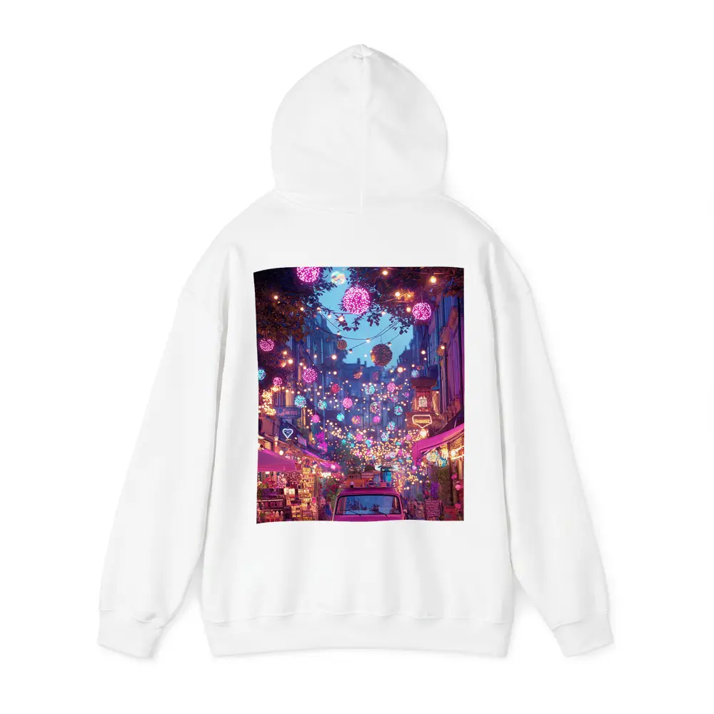 Neon Street Market Night Pink Van – Hoodies