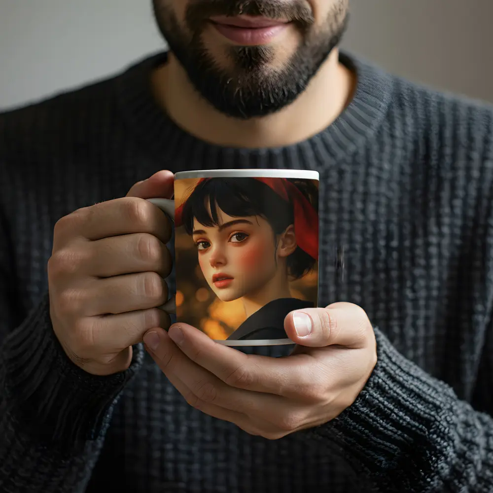 Kiki Delivery Service Anime Girl Portrait – Mugs