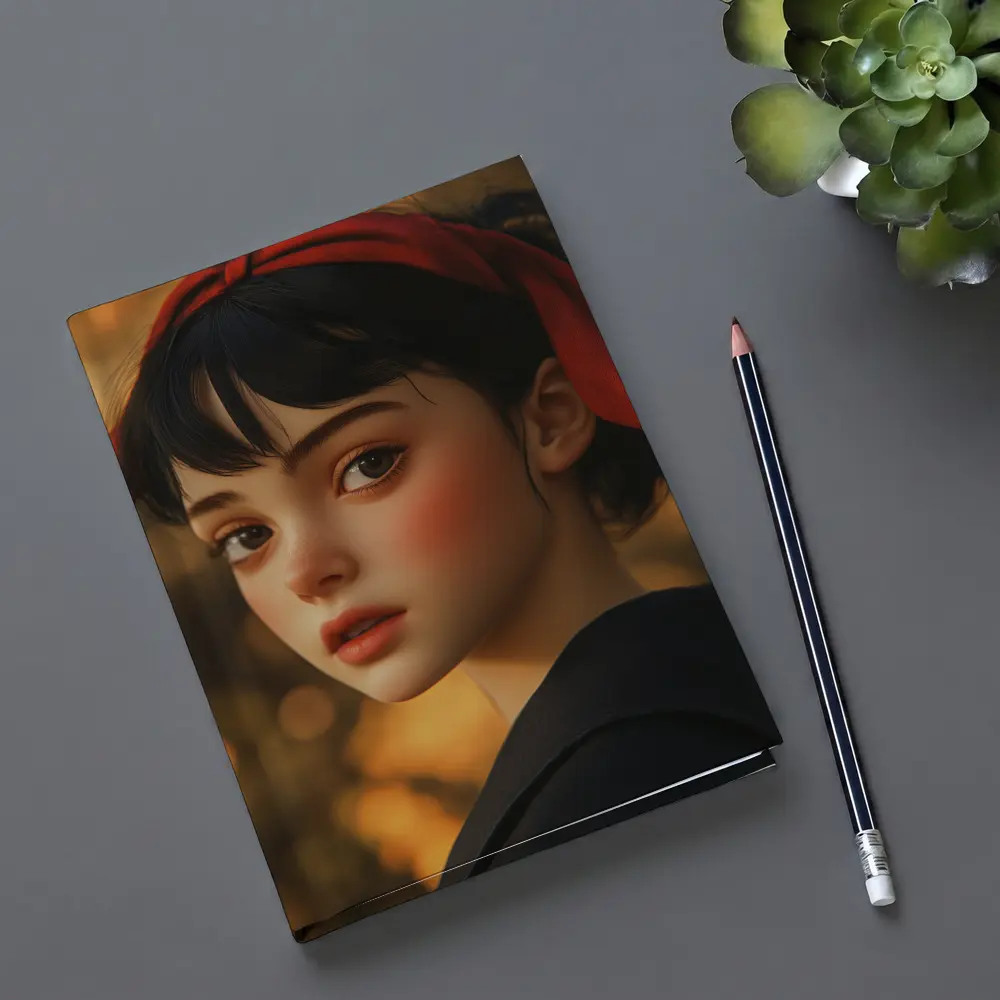 Kiki Delivery Service Anime Girl Portrait – Notebooks