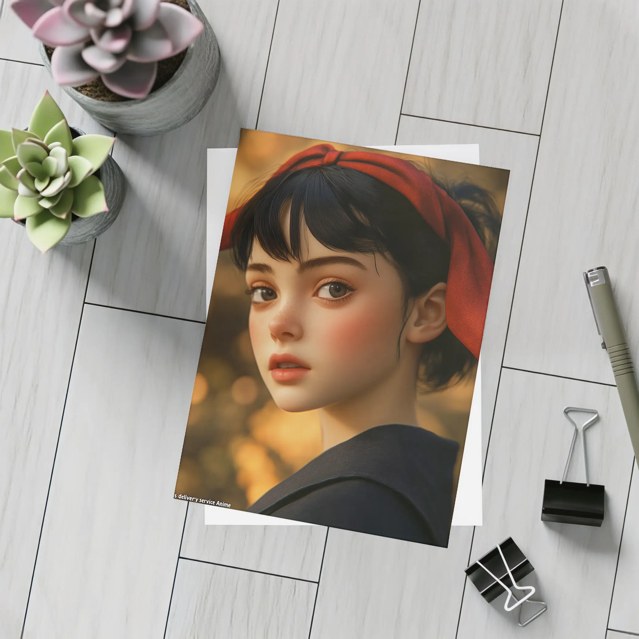 Kiki Delivery Service Anime Girl Portrait – Postcards