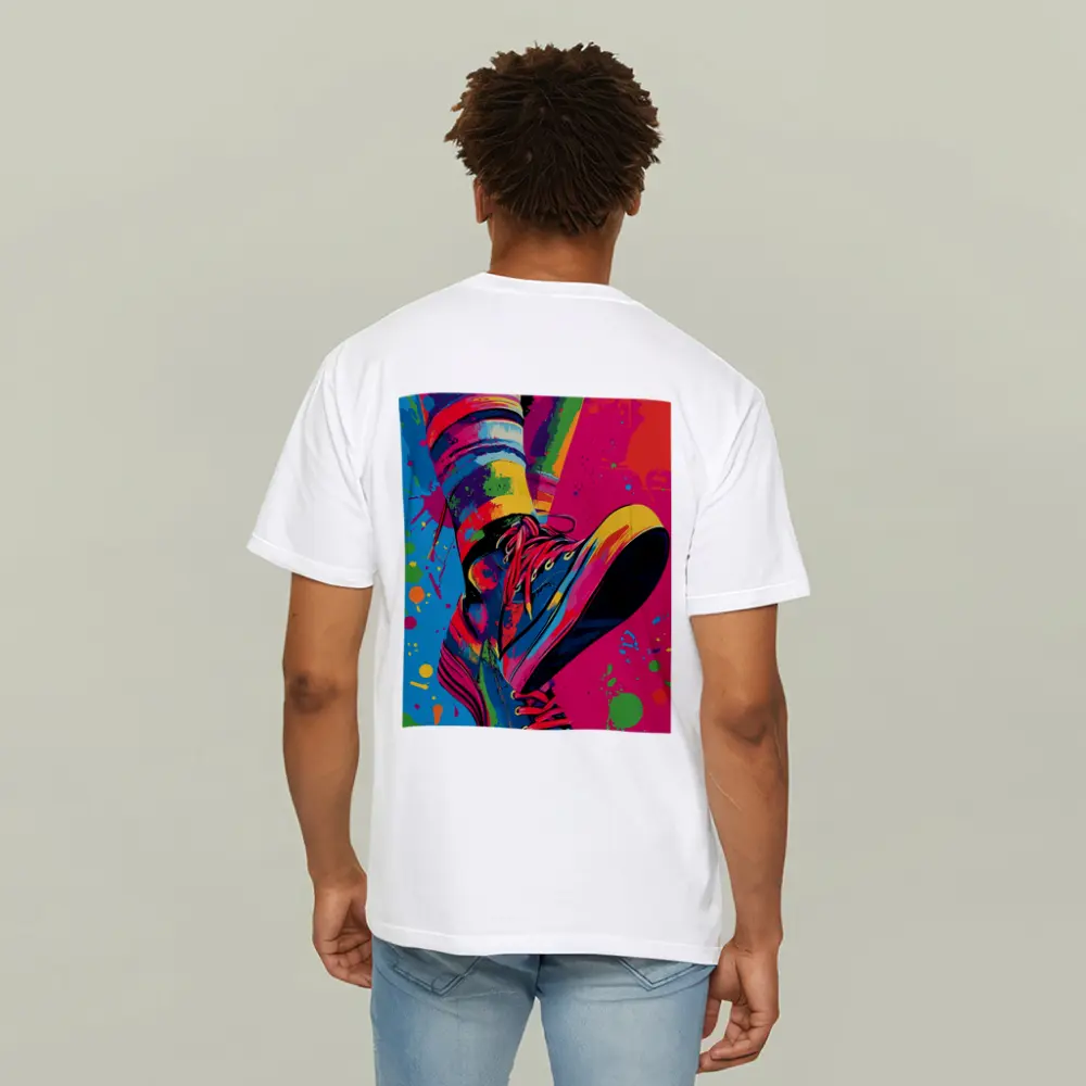 Colorful Sneakers Pop Art Paint Splatter – T-Shirts