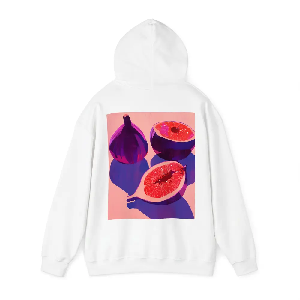Purple Figs Still Life Pink Background – Hoodies