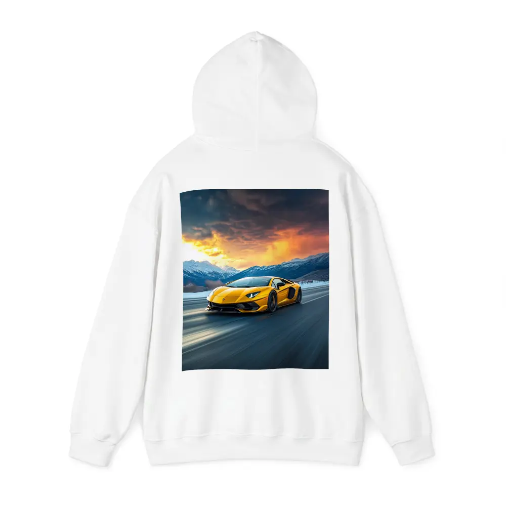 Lamborghini Aventador Yellow Mountain Road Drive – Hoodies