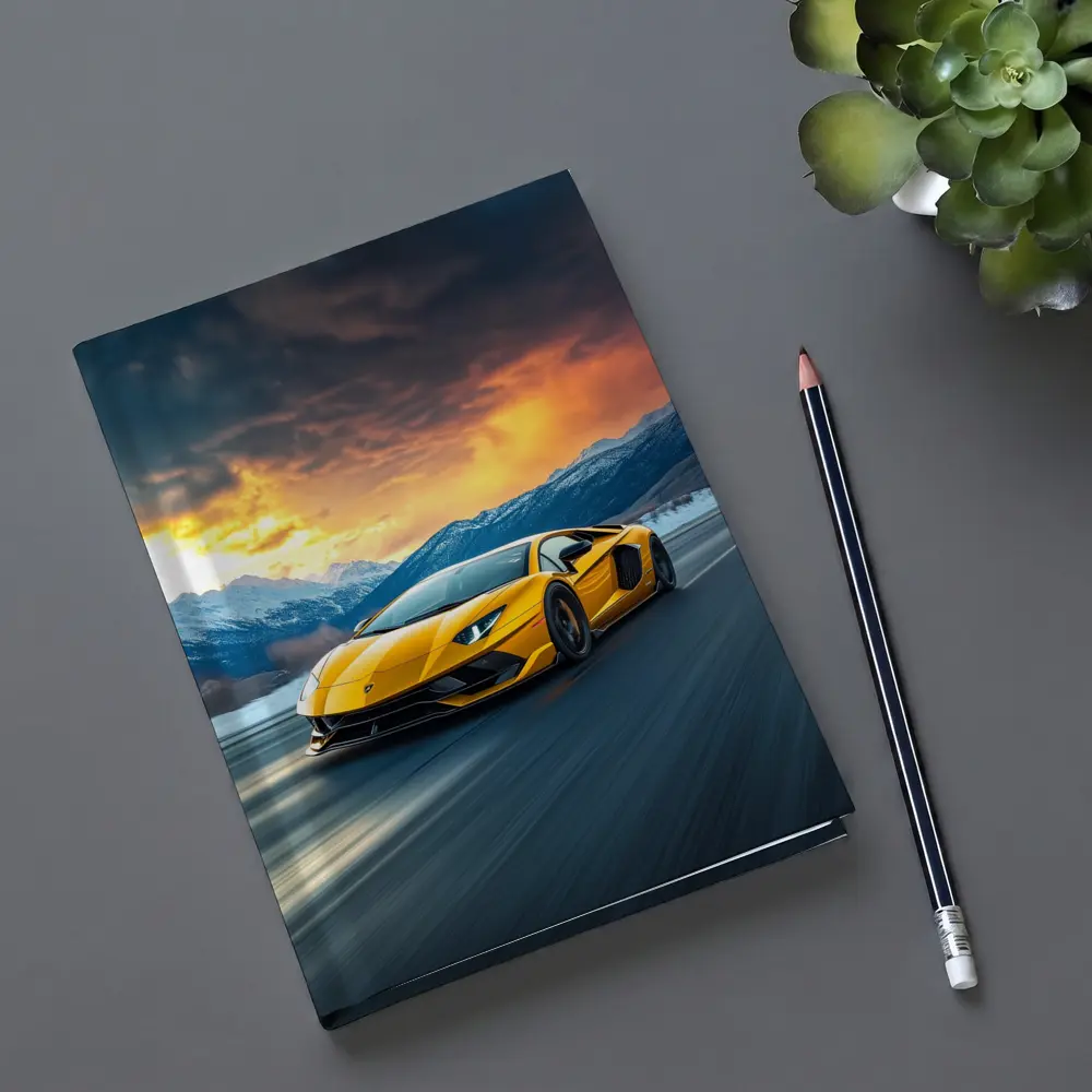 Lamborghini Aventador Yellow Mountain Road Drive – Notebooks