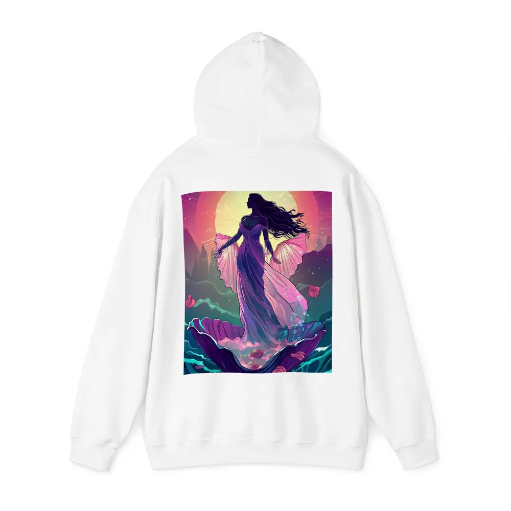 Fantasy Goddess Rising From Ocean Waves – Hoodies