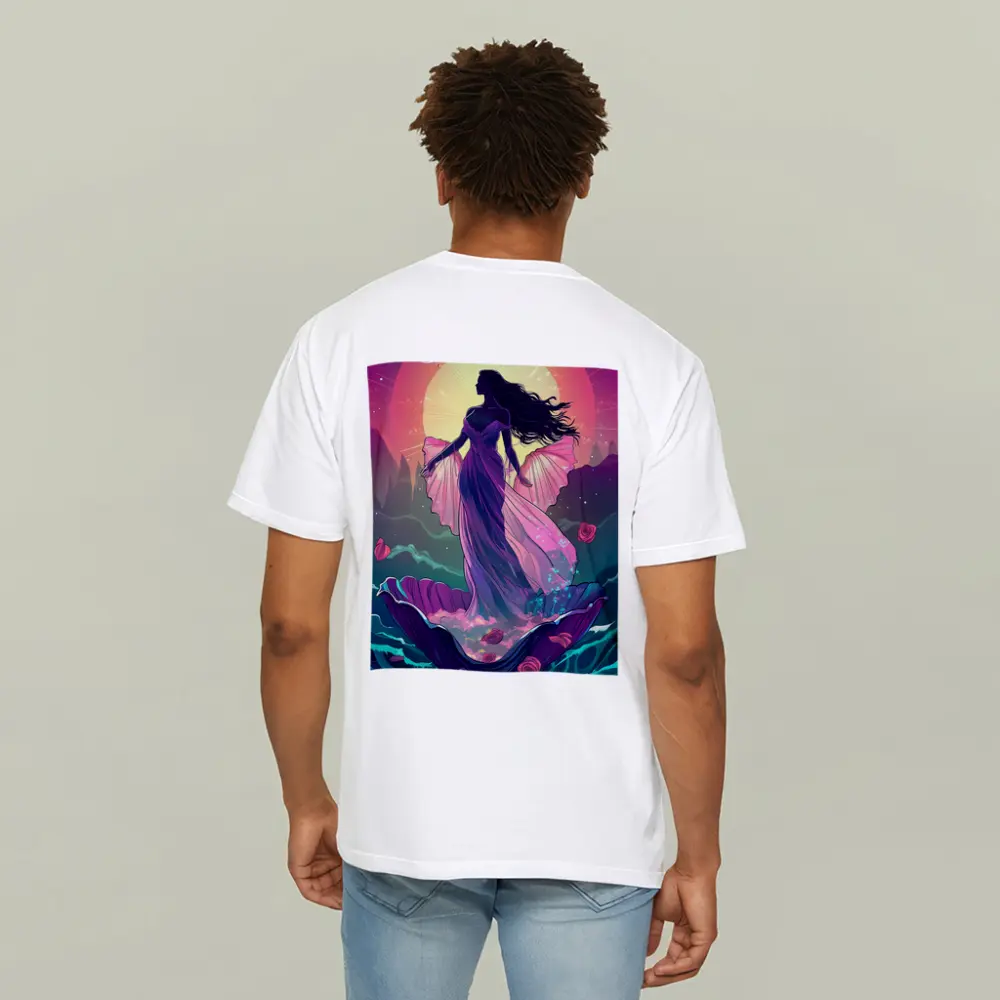 Fantasy Goddess Rising From Ocean Waves – T-Shirts
