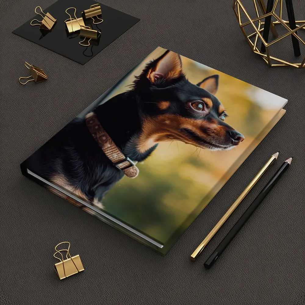Miniature Pinscher Dog Looking Out Car Window – Notebooks