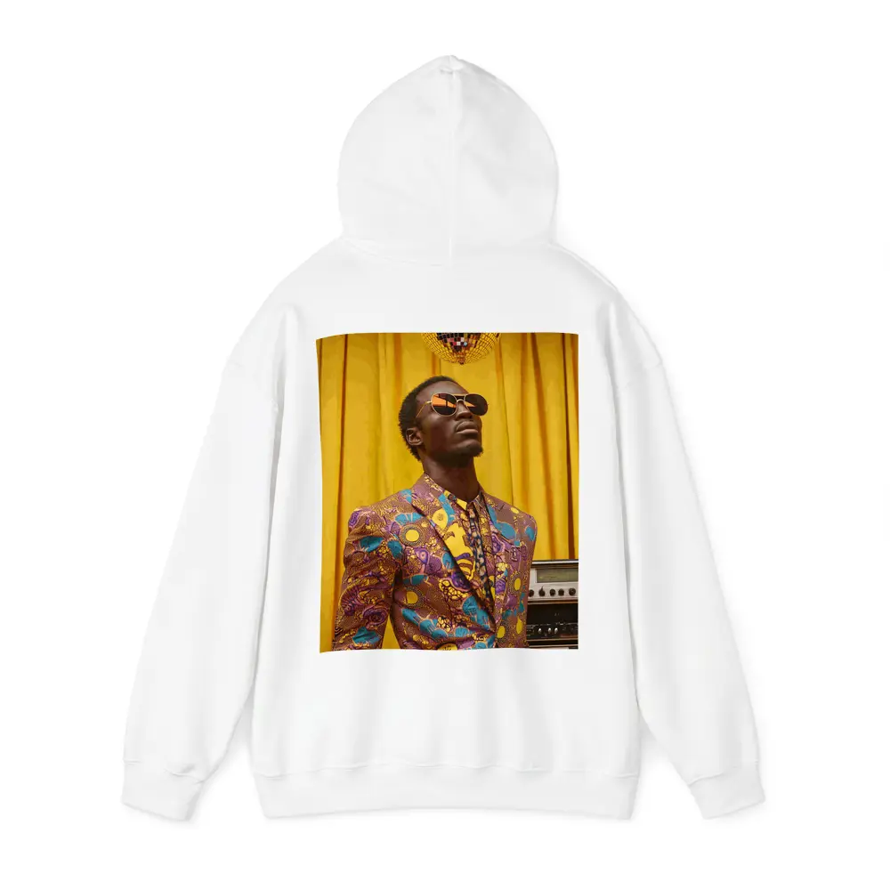African Print Suit Man Disco Ball Yellow – Hoodies