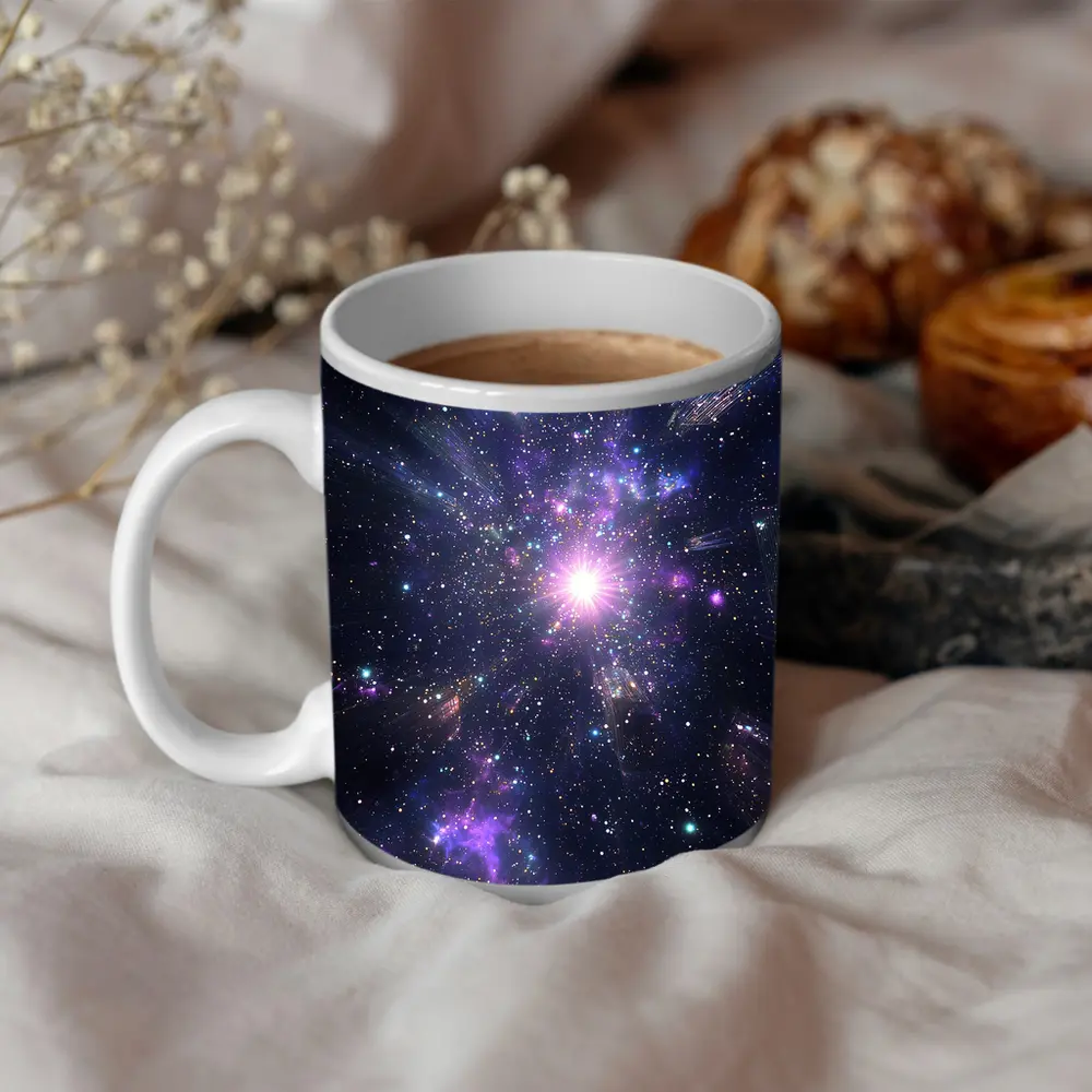 Purple Galaxy Cosmic Star Burst Space – Mugs