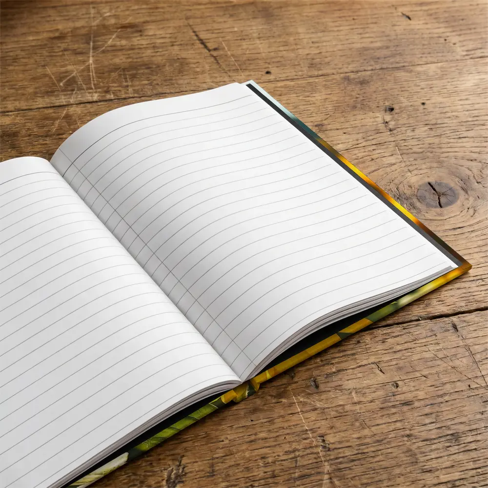 Sunflower Field Blue Sky Summer Day – Notebooks