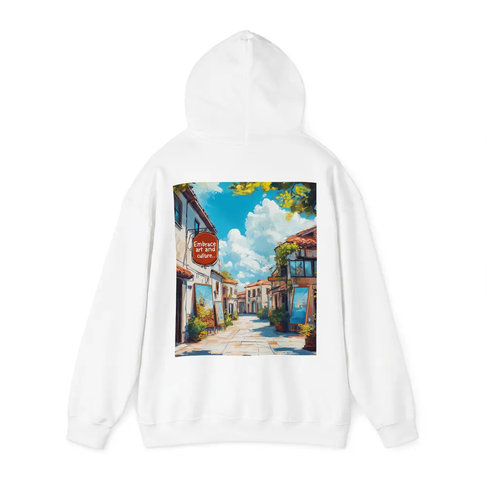 Embrace Art and Culture Mediterranean Street Scene – Hoodies