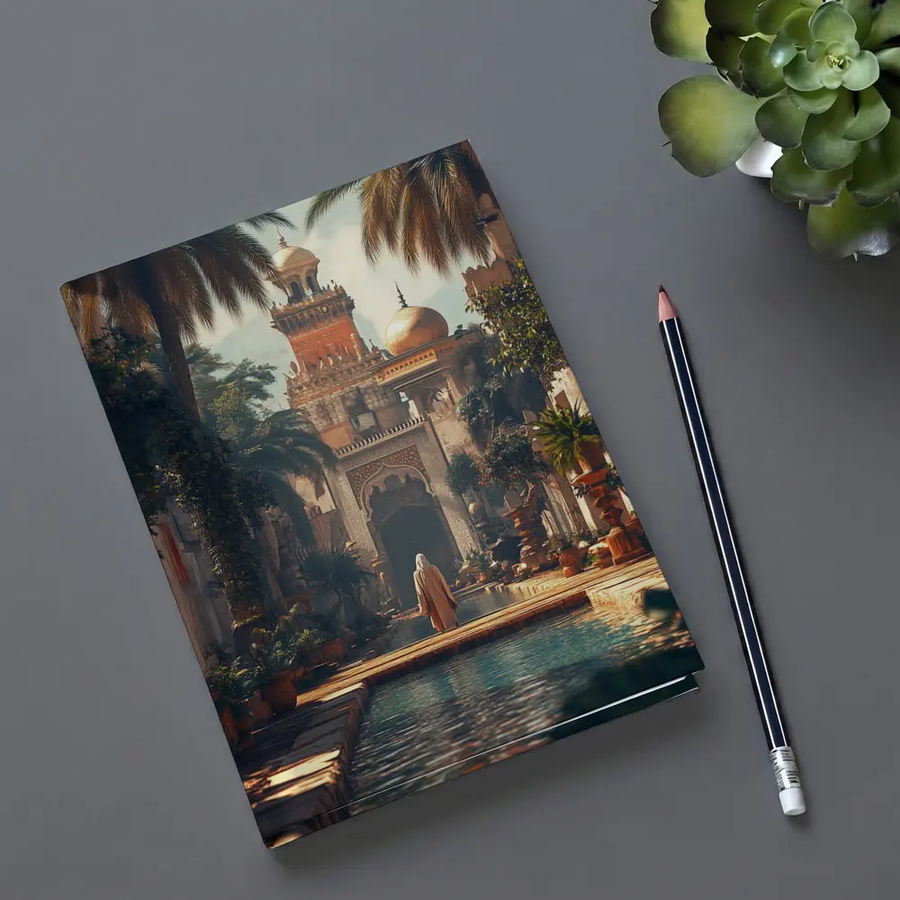 Islamic Palace Garden Courtyard With Reflecting Pool – Notebooks