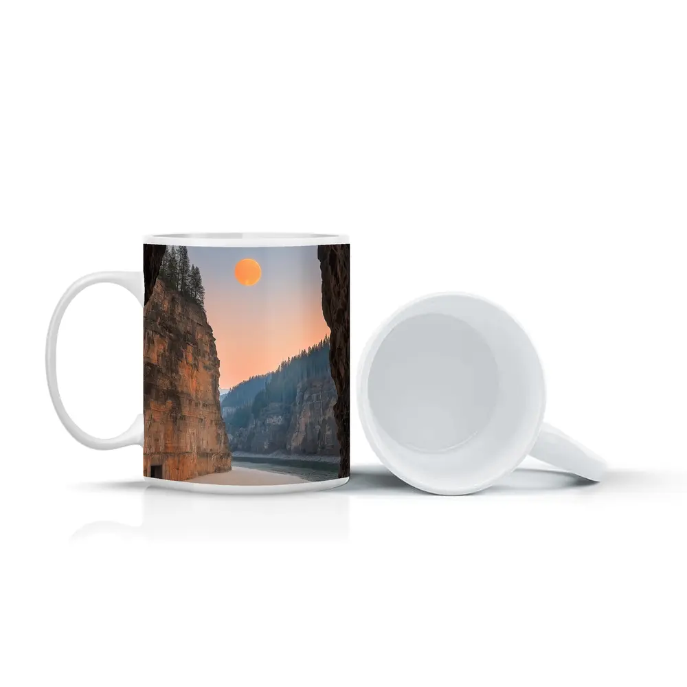 Cave View Full Moon Canyon River – Mugs