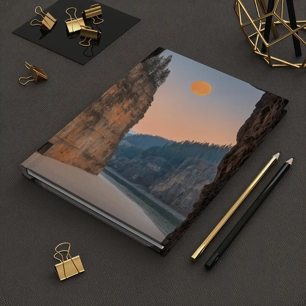 Cave View Full Moon Canyon River – Notebooks