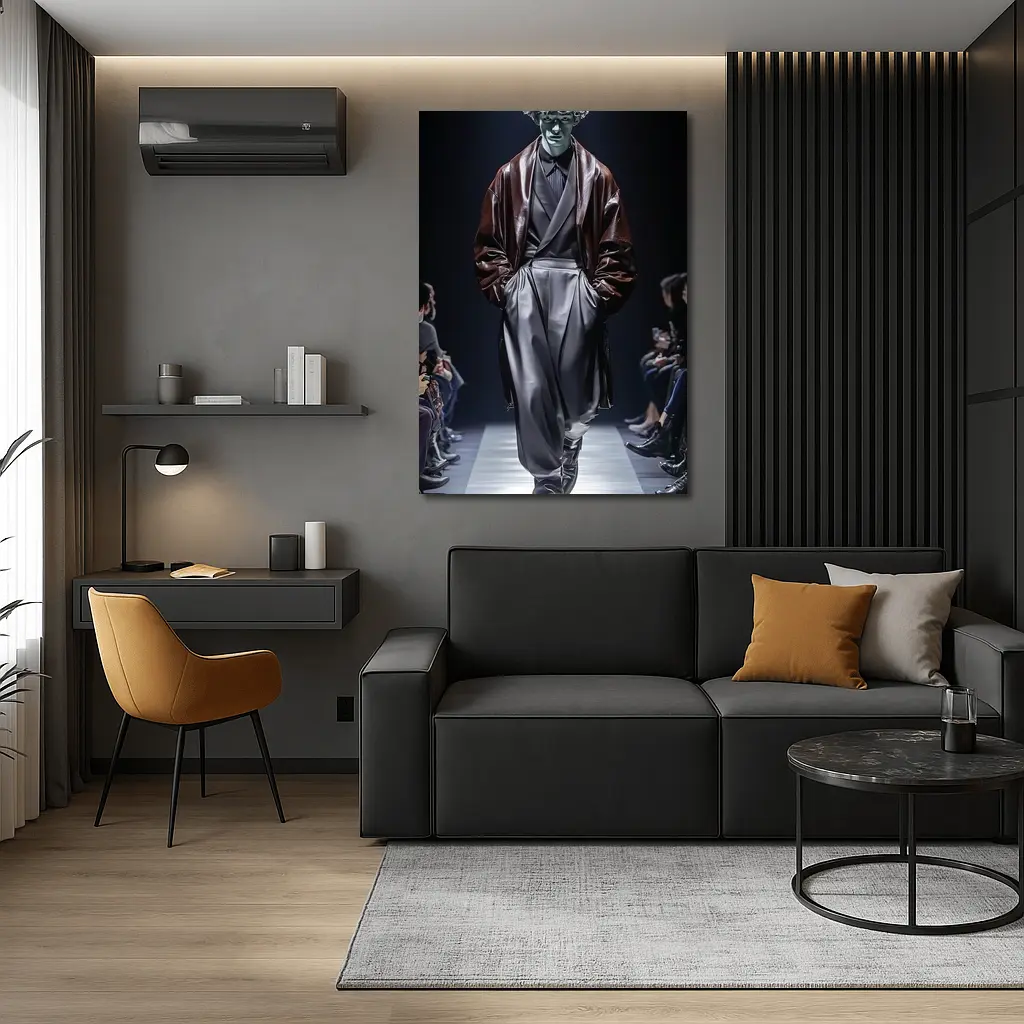 Avant Garde Fashion Model Dark Runway Show – Wall Art