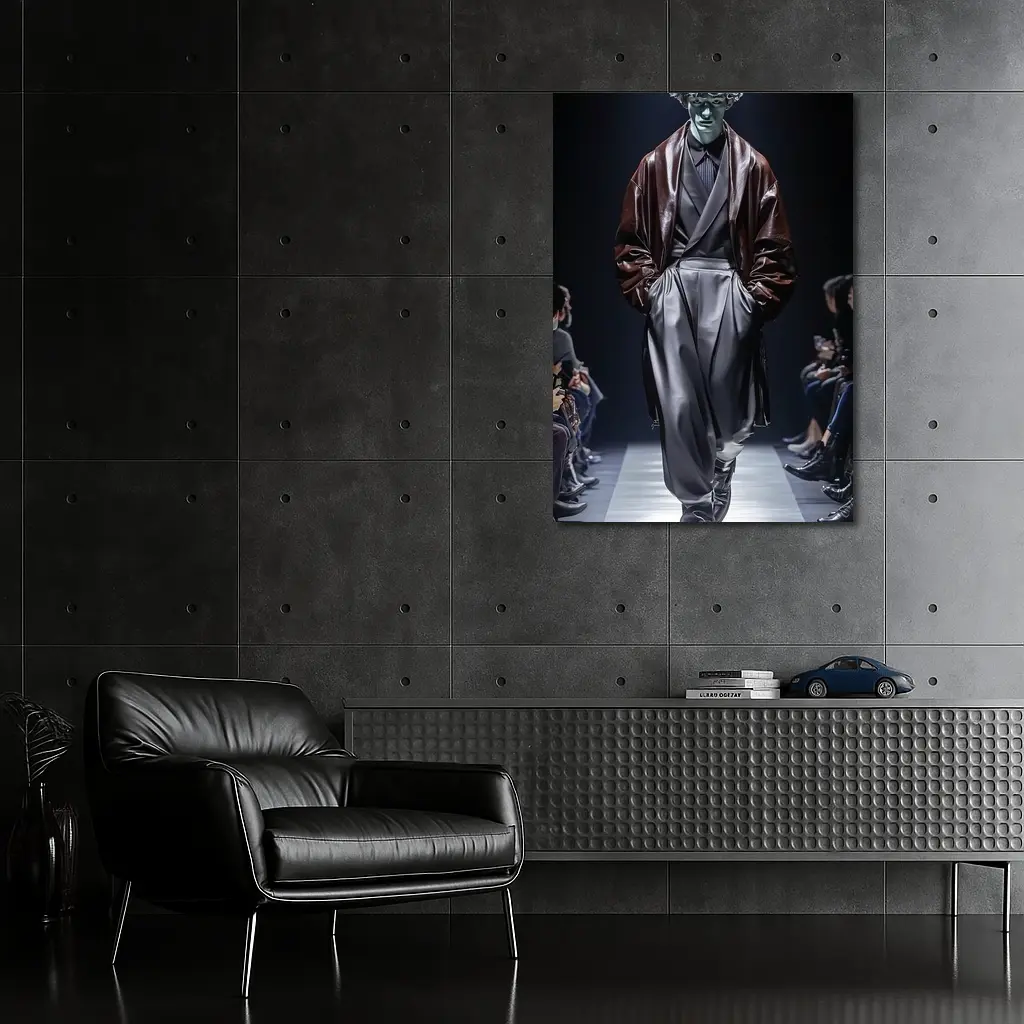 Avant Garde Fashion Model Dark Runway Show – Wall Art