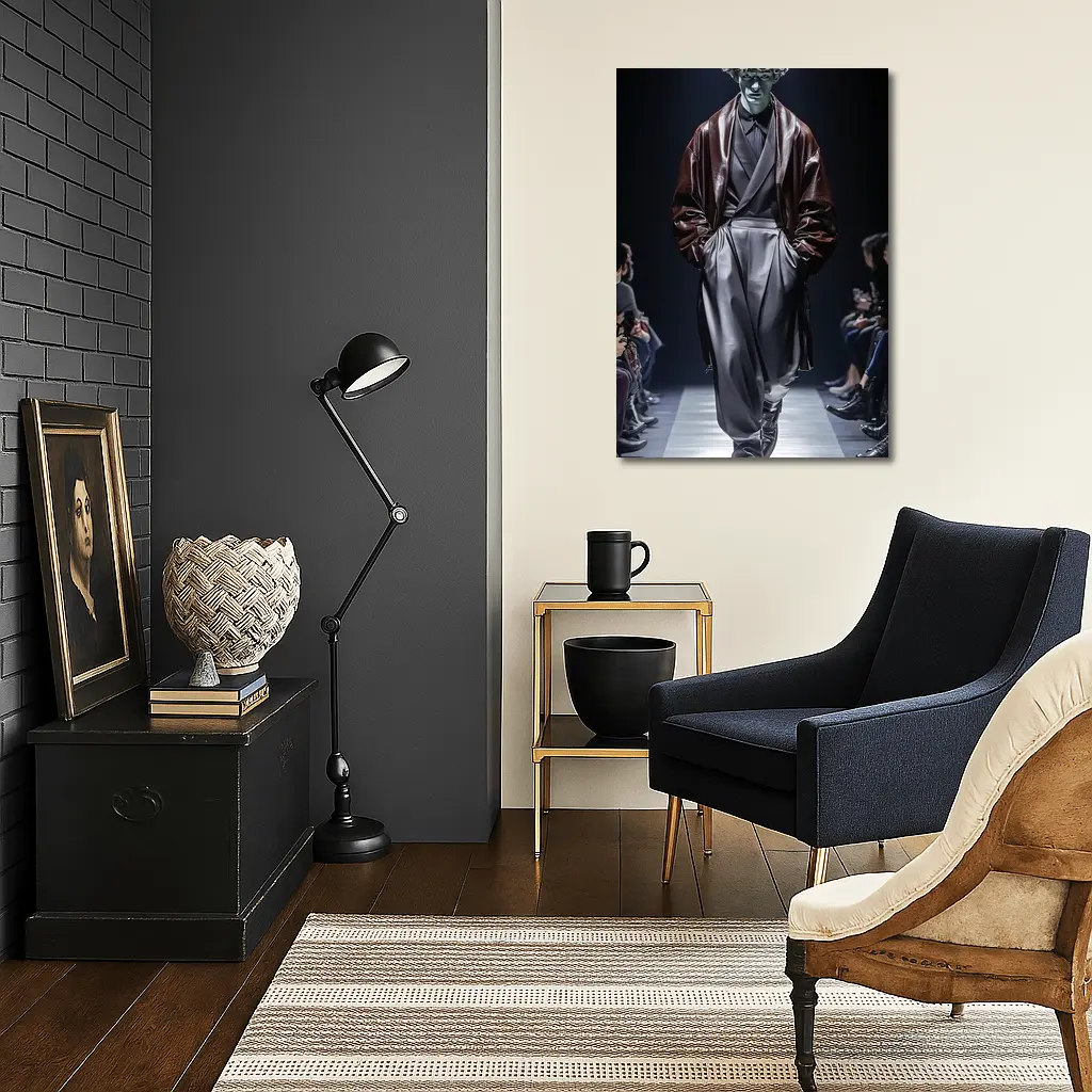 Avant Garde Fashion Model Dark Runway Show – Wall Art