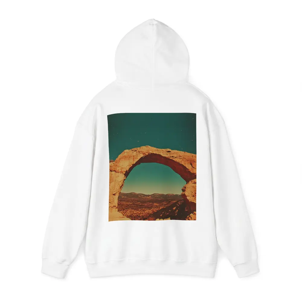 Desert Rock Arch Starry Teal Sky – Hoodies