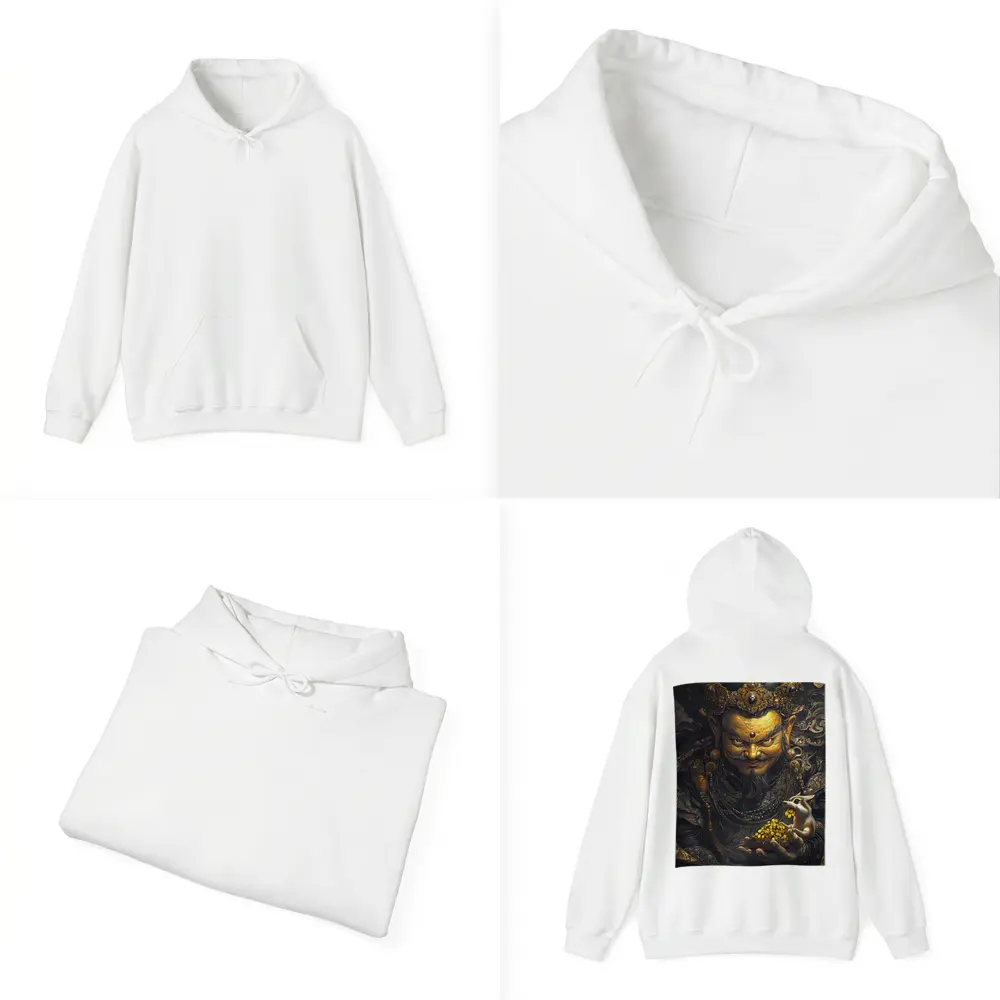 Chinese Wealth God Holding Golden Rat – Hoodies