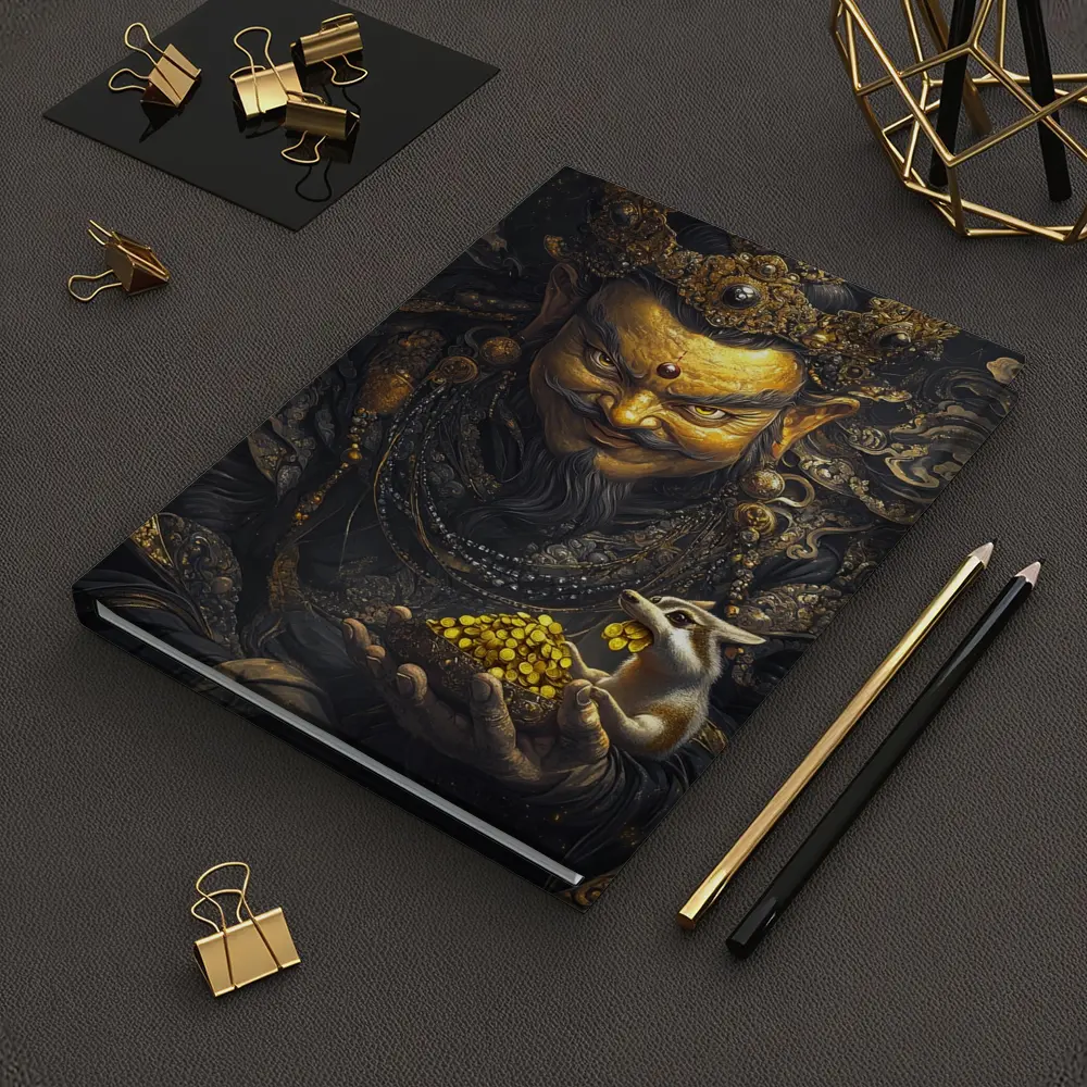 Chinese Wealth God Holding Golden Rat – Notebooks