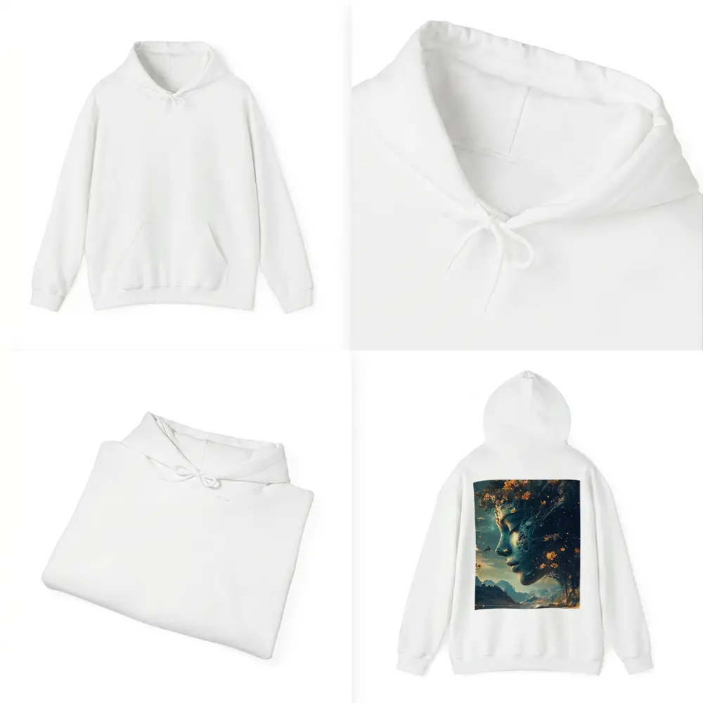 Surreal Woman Face Nature Fantasy Art – Hoodies