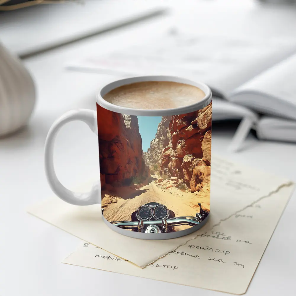Harley Davidson Cruiser Red Rock Canyon Ride – Mugs