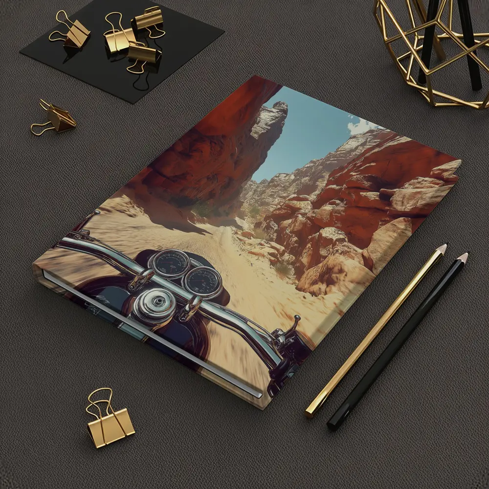 Harley Davidson Cruiser Red Rock Canyon Ride – Notebooks