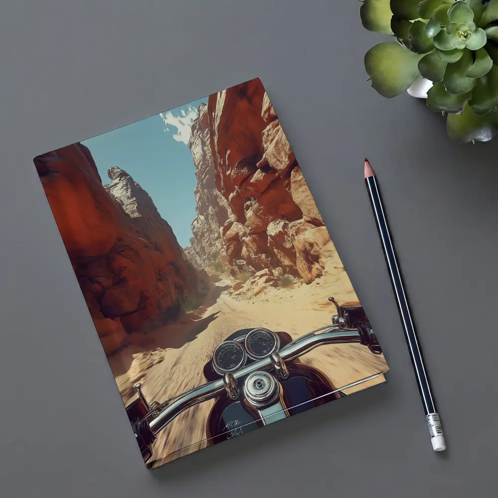 Harley Davidson Cruiser Red Rock Canyon Ride – Notebooks
