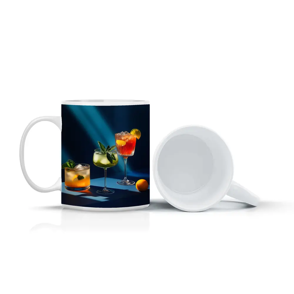 Three Cocktails Blue Studio Light – Mugs