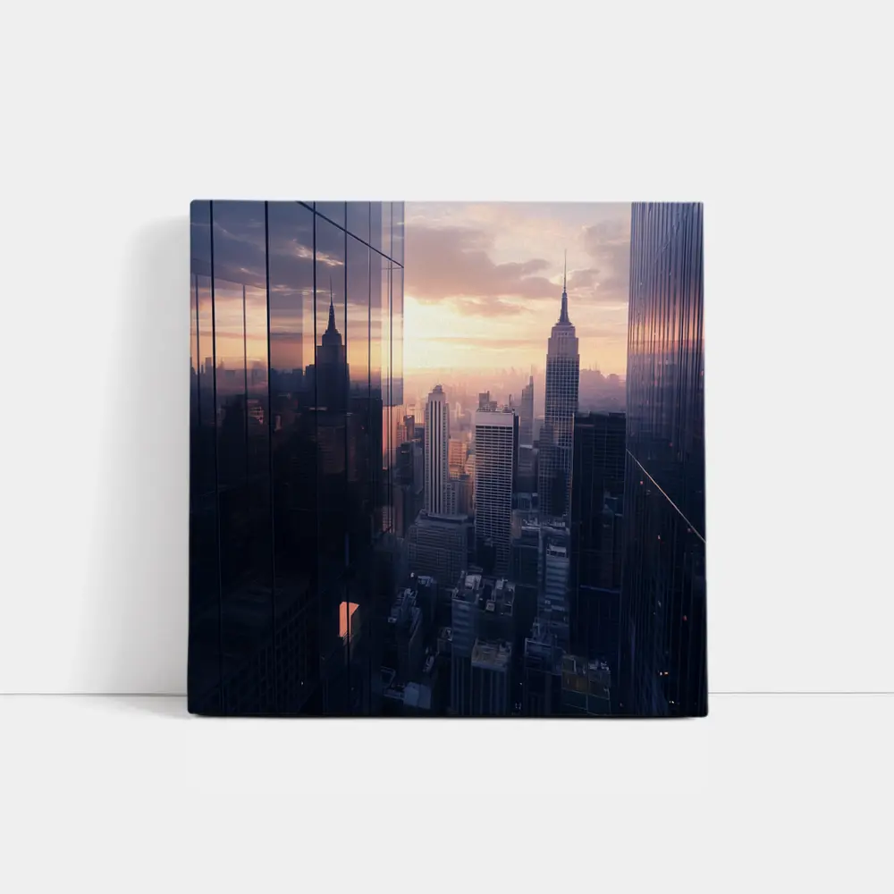 New York City Skyline at Dusk – Wall Art