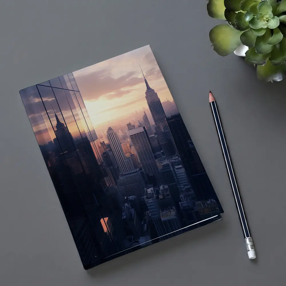 New York City Skyline at Dusk – Notebooks