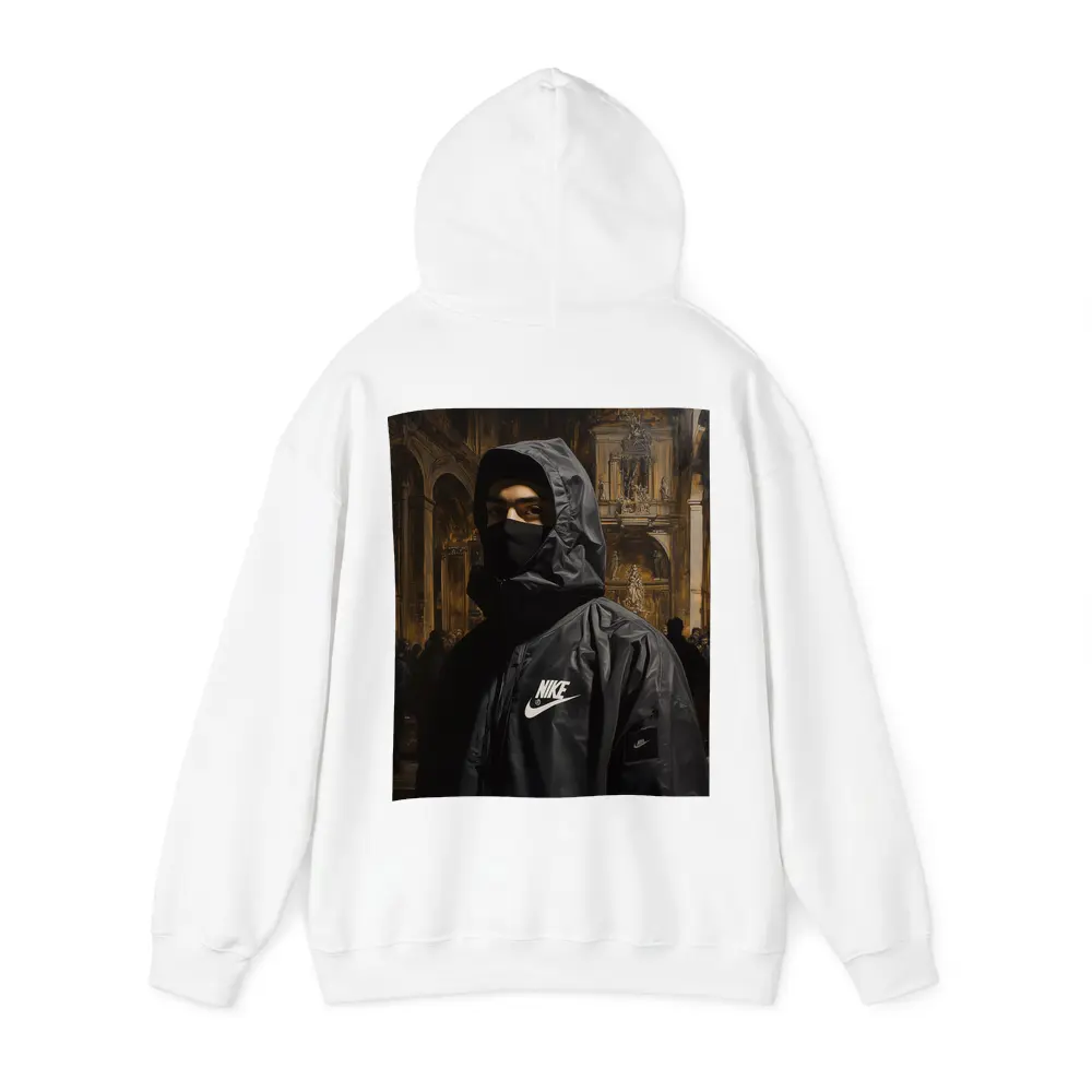 Nike Hooded Figure Baroque Church Painting – Hoodies