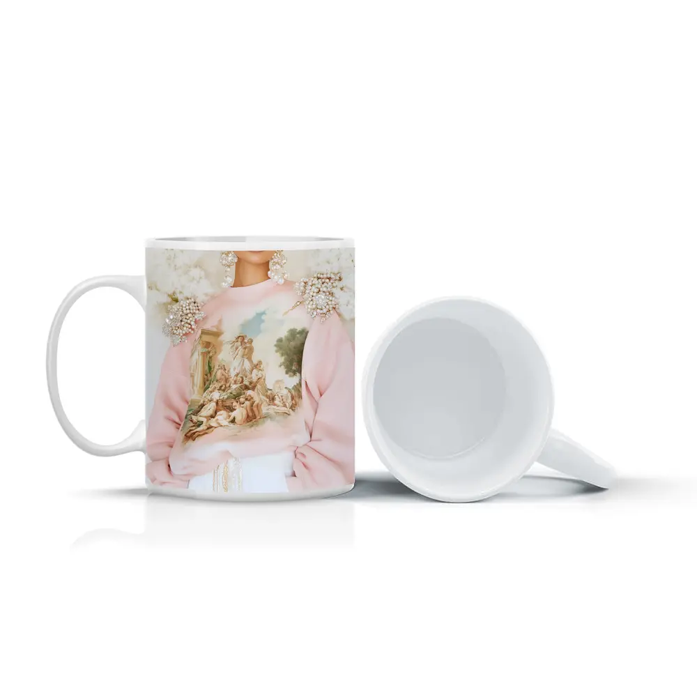 Pink Baroque Angels Classical Art Sweatshirt – Mugs
